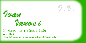 ivan vamosi business card